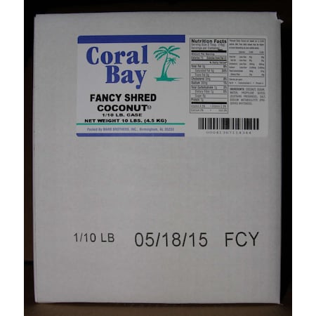 Coral Bay Fancy Shred Coconut 10lbs